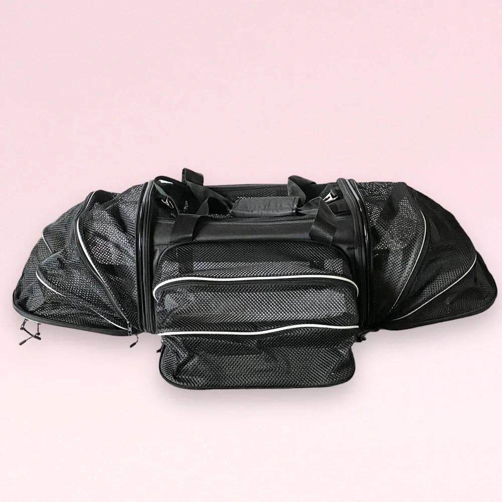 NEW Smiling Paws Pets Airline TSA Approved Expandable Pet Carrier - 17